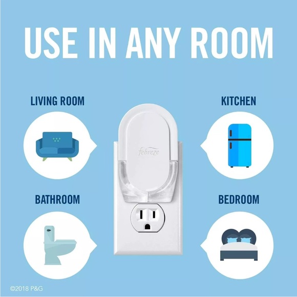 Febreze Plug In Air Freshener Fade Defy Plugs, Scented Oil Warmer, (Pack of 4) - Picture 3 of 7